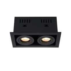 Lucide CHIMNEY - Inbouwspot - 2xGU10 - Zwart Online