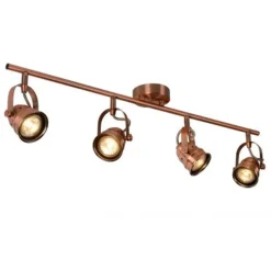 Lucide CIGAL - Plafondspot - Ø 9 cm - LED - GU10 - 4x5W 2700K - Koper Clearance