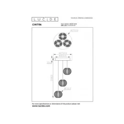 Lucide CINTRA Hanglamp-Transp.-Ø25-LED Dimb.-4,7W-2700K Outlet