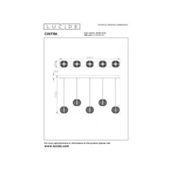 Lucide CINTRA Hanglamp-Transp.-LED Dimb.-4,7W-2700K Hot