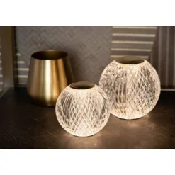 Lucide CINTRA OPLAADBARE TAFELLAMP BATTERIJ Ø9CM LED DIMBAAR 1x1,5W 2700K 3 STEPDIM TRANSPARANT Outlet