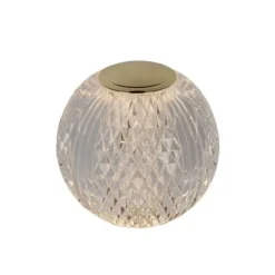 Lucide CINTRA Tafellamp-Transp.-Ø11-LED Dimb.-2W-3000K