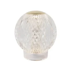 Lucide CINTRA Tafellamp-Transp.-Ø11-LED Dimb.-2W-3000K