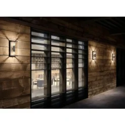 Lucide CLAIRE - Wandlamp Buiten - 2xE27 - IP54 - Antraciet Online