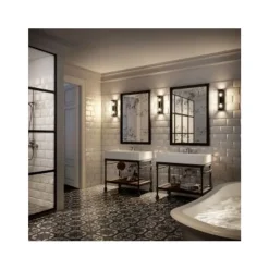 Lucide CLAIRE MINI - Wandlamp Buiten - 2xE27 - IP54 - Antraciet Hot