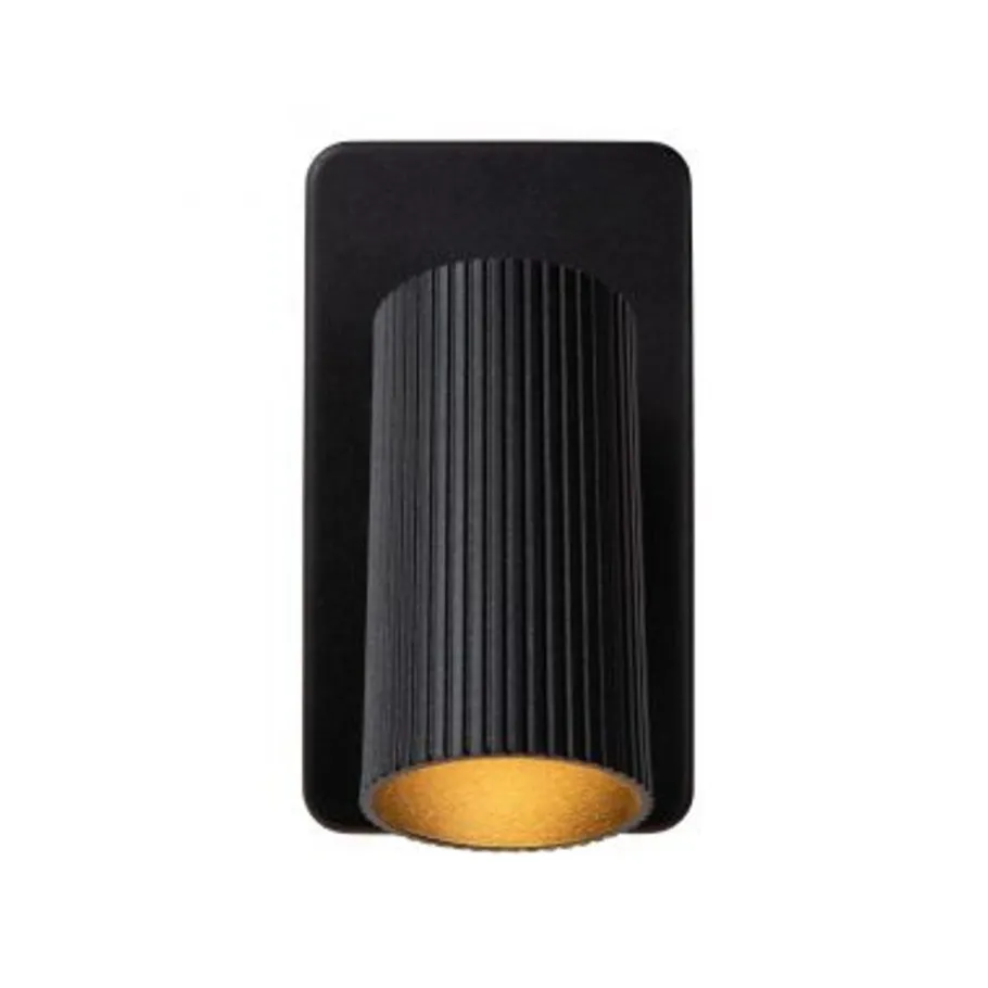 Lucide CLUBS Bedlamp-Zwart-1xGU10-40W-Alumin. Discount