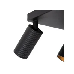 Lucide CLUBS Plafondspot-Zwart-4xGU10-40W-Alumin. New