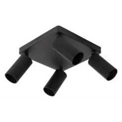 Lucide CLUBS Plafondspot-Zwart-4xGU10-40W-Alumin. New