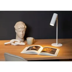 Lucide CLUBS Tafellamp-Wit-1xGU10-40W-Alumin. Hot