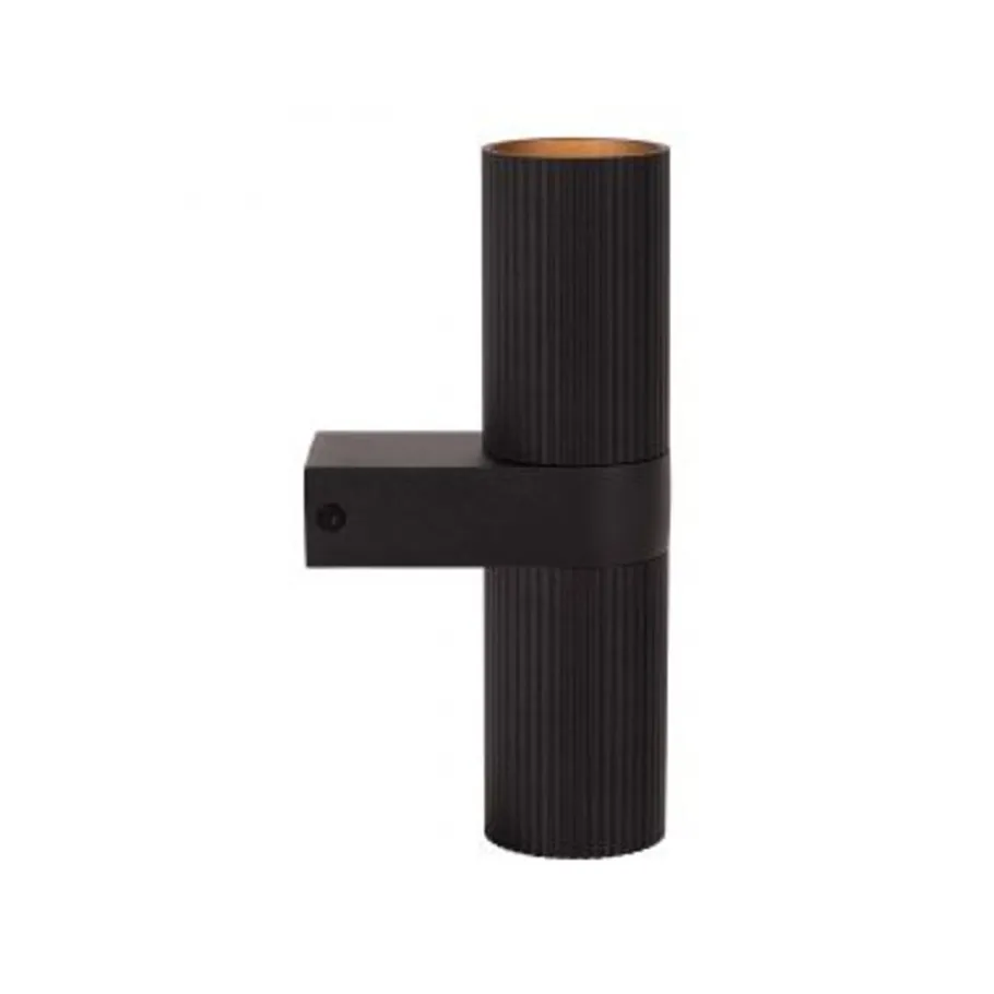 Lucide CLUBS Wandspot-Zwart-2xGU10-40W-Alumin. New