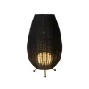 Lucide COLIN Tafellamp-Zwart-Ø30-1xG9-3W-Rotan Hot