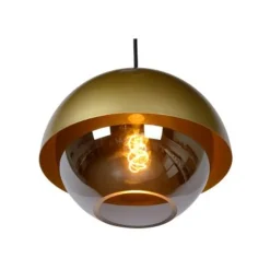 Lucide COOPER - Hanglamp - Ø 30 cm - 1xE27 - Mat Goud / Messing Best