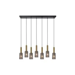 Lucide CORALIE - Hanglamp - 7xE27 - Mat Goud / Messing Outlet