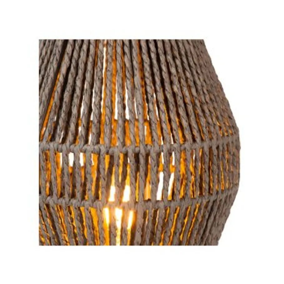 Lucide CORDULLE Tafellamp-Grijs-1xE27-40W-Papier Best