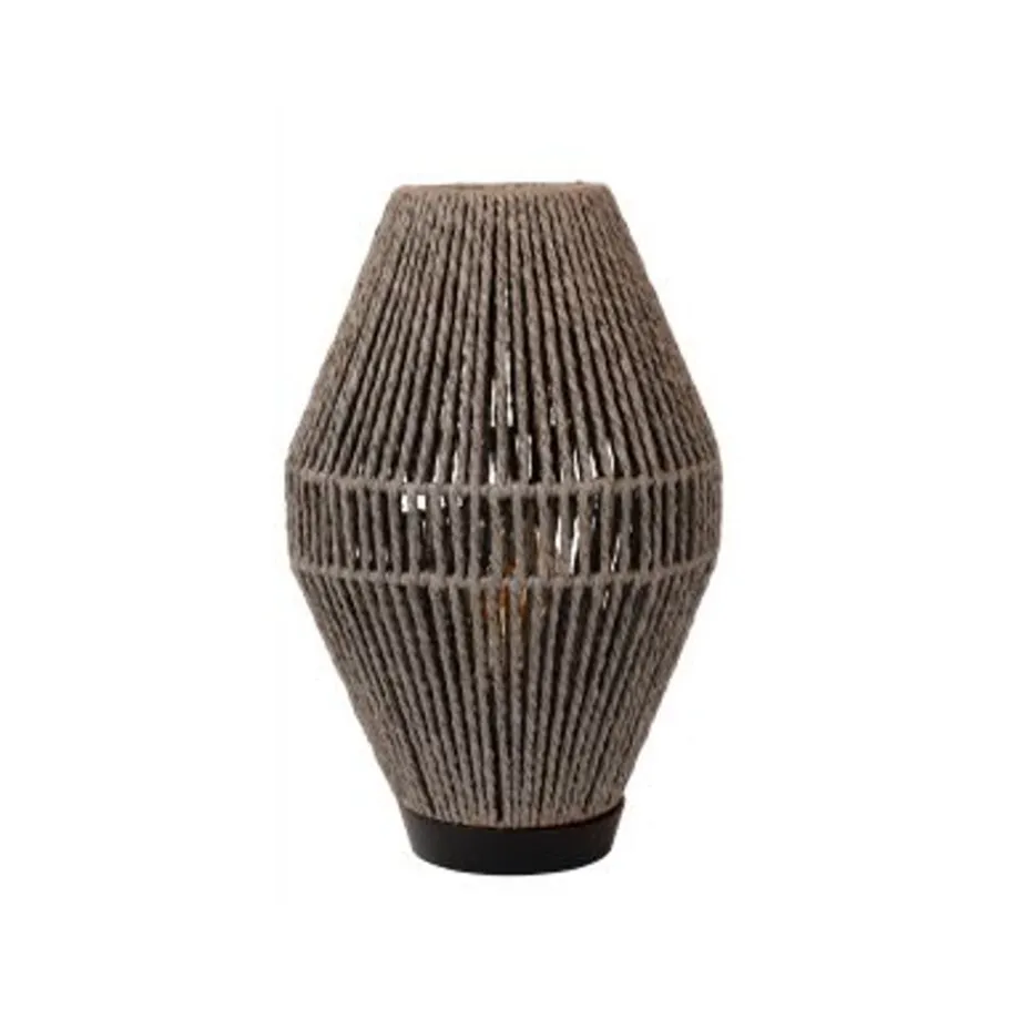 Lucide CORDULLE Tafellamp-Grijs-1xE27-40W-Papier Best