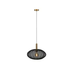 Lucide CORINA Hanglamp-Zwart-Ø50-1xE27-40W-Polyes. Clearance