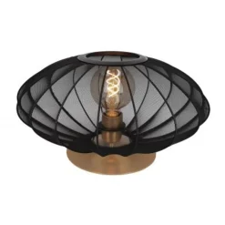 Lucide CORINA Tafellamp-Zwart-Ø40-1xE27-40W-Polyes. Best