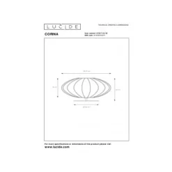 Lucide CORINA Tafellamp-Zwart-Ø40-1xE27-40W-Polyes. Best