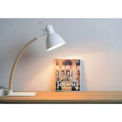 Lucide CURF - Bureaulamp - 1xE27 - Wit Online