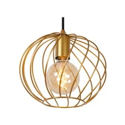 Lucide DANZA Hanglamp-Mat Go.-Ø50-3xE27-40W-Metaal New