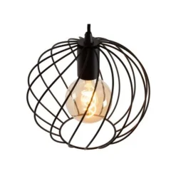 Lucide DANZA Hanglamp-Zwart-Ø25-1xE27-40W-Metaal Online