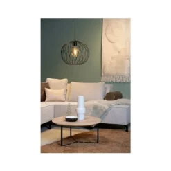 Lucide DANZA PENDEL Ø40cm 1xE27 ZWART New