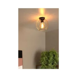 Lucide DANZA Plafonnière-Mat Go.-Ø25-1xE27-40W-Metaal Hot