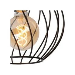 Lucide DANZA Plafonnière-Zwart-Ø25-1xE27-40W-Metaal Sale