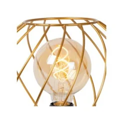 Lucide DANZA Tafellamp-Mat Go.-Ø25-1xE27-40W-Metaal Outlet