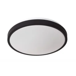 Lucide DASHER Plafonnière Badk.-Zwart-Ø34,8-LED-18W-2700K Best