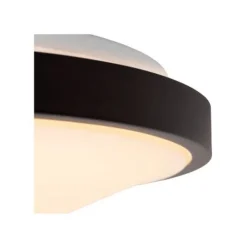 Lucide DASHER Plafonnière Badk.-Zwart-Ø29,3-LED-12W-2700K Sale