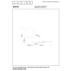 Lucide DAVIN Tafellamp-Opaal-1xE27-40W-Glas Clearance