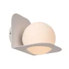 Lucide DAVY Wandlamp Badk.-Wit-1xG9-33W-IP44-Glas Outlet
