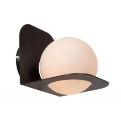 Lucide DAVY Wandlamp Badk.-Zwart-1xG9-33W-IP44-Glas New