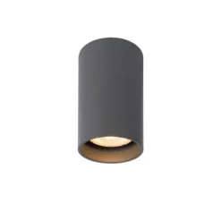 Lucide DELTO - Plafondspot - Ø 5,5 cm - LED Dim to warm - GU10 - 1x5W 2200K/3000K - Grijs Outlet