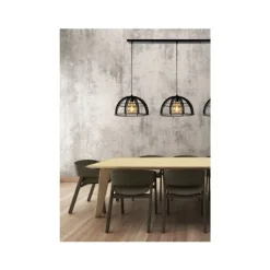 Lucide DIKRA Hanglamp 3xE27 60W Zwart Outlet