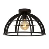 Lucide DIKRA Plafonnière-Zwart-1xE27-60W-Metaal Online