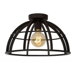 Lucide DIKRA Plafonnière-Zwart-1xE27-60W-Metaal Online