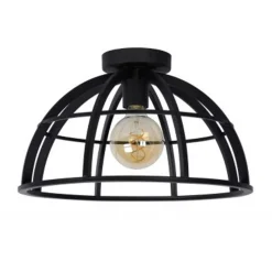Lucide DIKRA Plafonnière-Zwart-1xE27-60W-Metaal Online