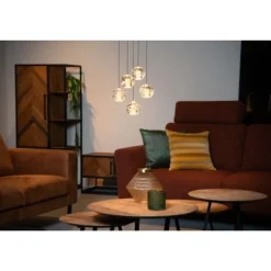 Lucide DILENKO Hanglamp-Mat Go.-Ø31-LED Dimb.-3,5W-2700K New