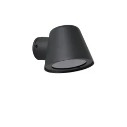Lucide DINGO-LED - Wandlamp Buiten - LED Dimb. - GU10 - 1x5W 3000K - IP44 - Antraciet
