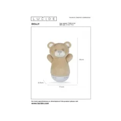 Lucide DOLLY Tafellamp Kinder-Bruin-ABS Outlet