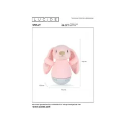 Lucide DOLLY Tafellamp Kinder-Roze-ABS Online