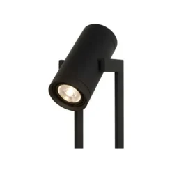 Lucide DOME - Vloerlamp - LED Dimb. - GU10 - 2x12W 3000K - Zwart