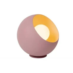 Lucide DOREDOS Tafellamp-Roze-Ø20-1xE27-40W-Metaal Best