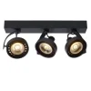 Lucide DORIAN - Plafondspot - LED Dim to warm - GU10 - 3x12W 2200K/3000K - Zwart Sale