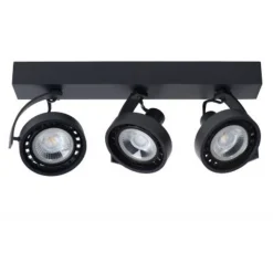 Lucide DORIAN - Plafondspot - LED Dim to warm - GU10 - 3x12W 2200K/3000K - Zwart Sale