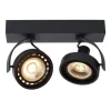 Lucide DORIAN - Plafondspot - LED Dim to warm - GU10 - 2x12W 2200K/3000K - Zwart