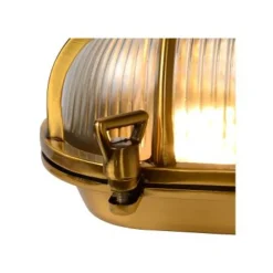 Lucide DUDLEY - Wandlamp Buiten - 1xE27 - IP65 - Mat Goud / Messing Discount