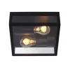 Lucide DUKAN - Plafonnière Buiten - 2xE27 - IP65 - Zwart New
